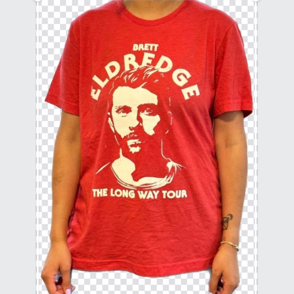 Brett Eldredge The Long Way Tour Graphic Tee Red
